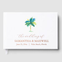 Mariage de destination Aquarelle minimale Palm Tre