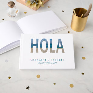 Livre D'or Mariage de destination tropicale sur la plage mexi