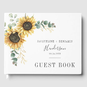 Livre D'or Mariage de fleurs de tournesol