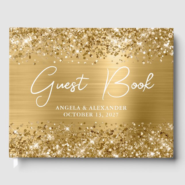 Livre D'or Mariage de glamour doré (Recto)