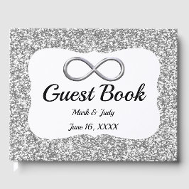 Livre d'or Mariage de l'Infini Parties scintillant