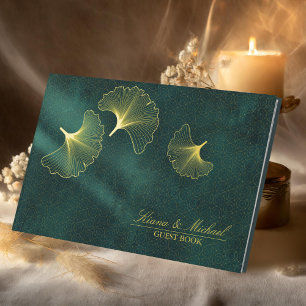 Livre D'or Mariage de lune Romance Emerald Gold ID881