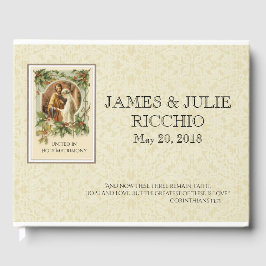 Livre D'or Mariage de Noël catholique traditionnel