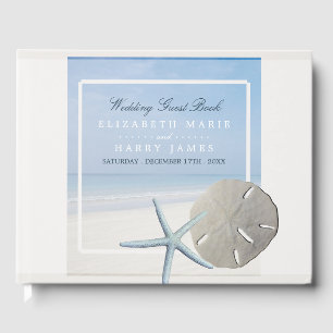 Livre D'or Mariage de plage de sable Dollar et Starfish