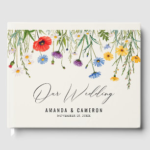 Livre D'or Mariage de prairie sauvage de printemps