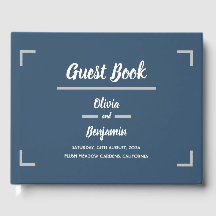 Mariage de script manuscrit bleu simple