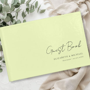 Livre D'or Mariage de script minimaliste, Lemongreen manuscri