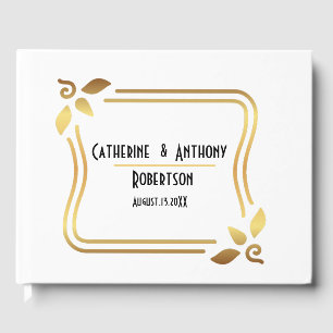 Livre D'or Mariage de script noir simple et moderne