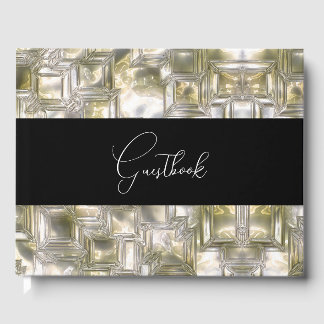 Livre D'or Mariage de texture de glace sculptée
