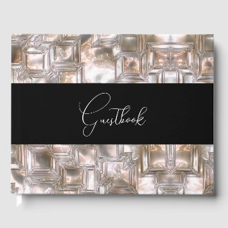 Livre D'or Mariage de texture de glace sculptée