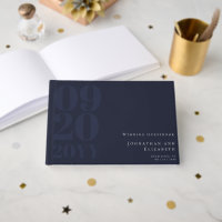 Mariage de type Gras minimaliste bleu marine