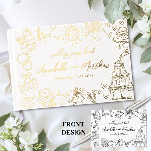 Livre D'or Mariage Dessiné à la Main