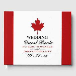 Livre D'or Mariage du drapeau canadien