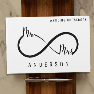 Livre D'or Mariage du symbole M & Mme Infinity