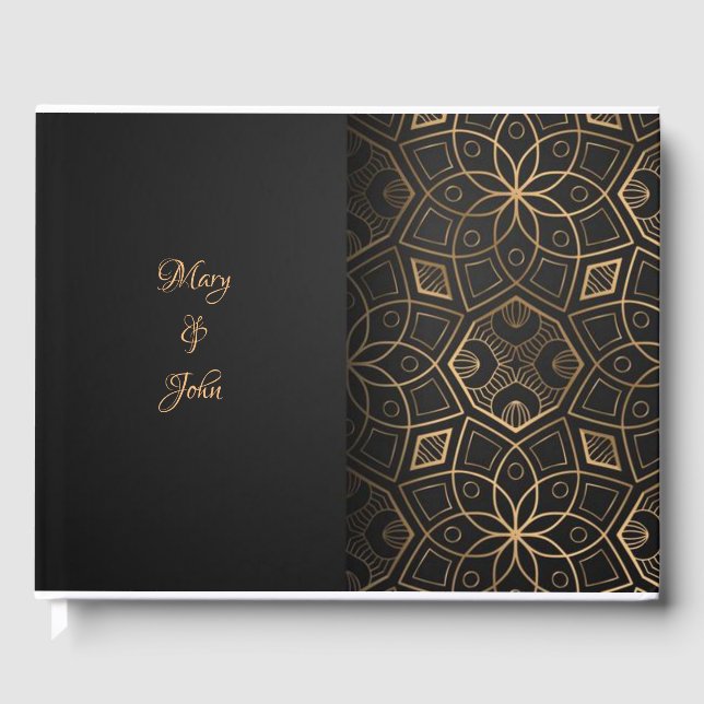 Livre D'or Mariage élégant de luxe (Recto)