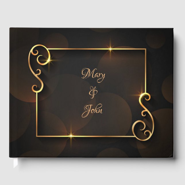 Livre D'or Mariage élégant de luxe (Recto)