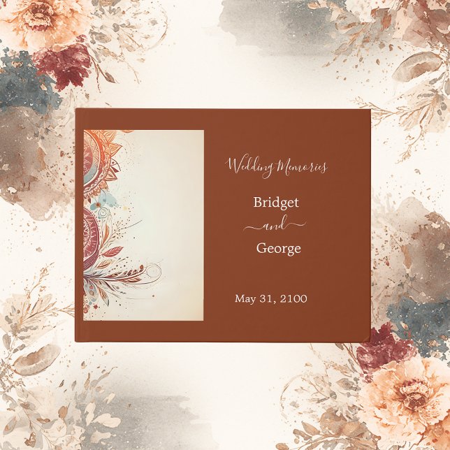 Livre D'or mariage en marbre beige (Créateur téléchargé)