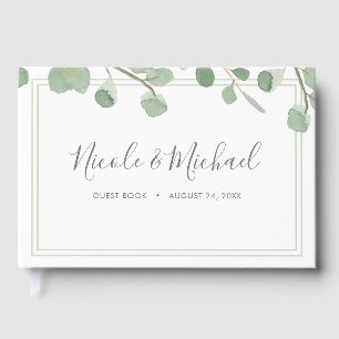 Livre D'or Mariage Eucalyptus aquarelle