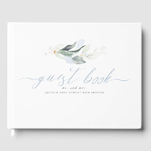 Livre D'or Mariage Feuille Dusty
