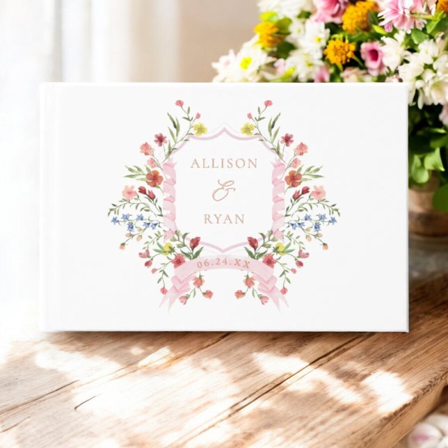 Livre D'or Mariage Fleur sauvage de jardin Whimsical (Créateur téléchargé)