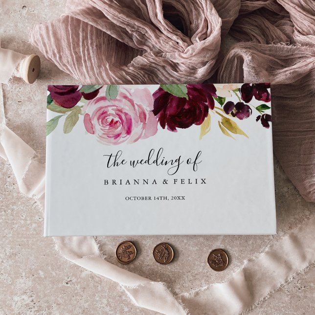 Livre D'or Mariage floral et botanique rustique (Créateur téléchargé)