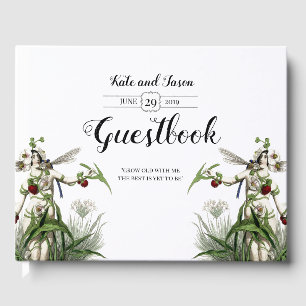 Livre D'or Mariage Jardin de Fées Enchanté Vert