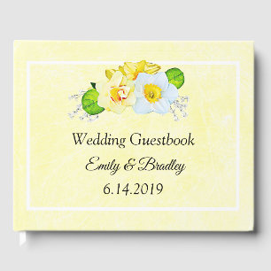 Livre D'or Mariage jonquille florale jaune