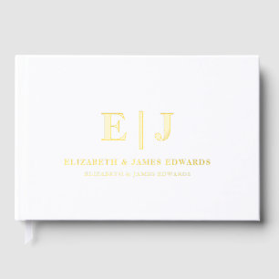 Livre D'or Mariage minimaliste de couple d'or