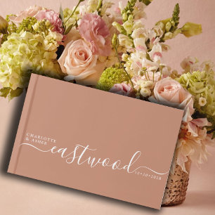 Livre D'or Mariage Monogramme Mariage Argile