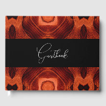 Mariage Motif Abstrait orange