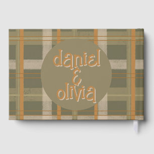 Livre D'or Mariage Motif écossais celte de Tartan