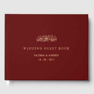 Livre D'or Mariage musulman musulman de Bourgogne minimale
