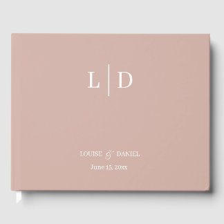 Livre D'or Mariage personnalisé minimal et simple