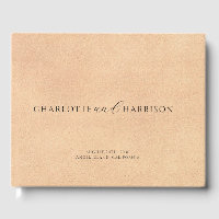 Mariage personnalisé Monogram Faux Crème Cuir