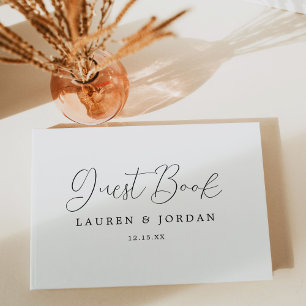 Livre D'or Mariage photo de calligraphie rustique