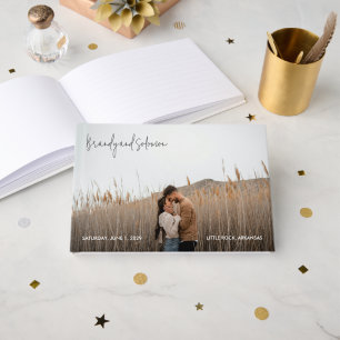 Livre D'or Mariage Photo Élégant Moderne