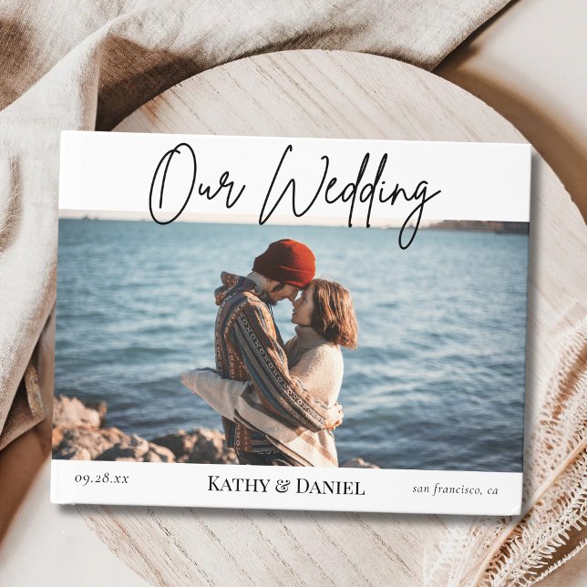 Livre D'or Mariage photo moderne élégant (Créateur téléchargé)