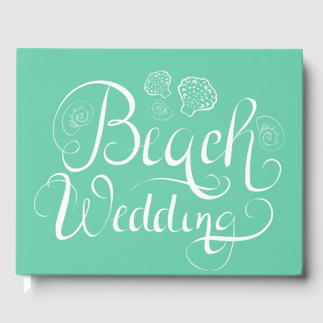 Livre D'or Mariage plage | Ajouter votre texte (Recto)