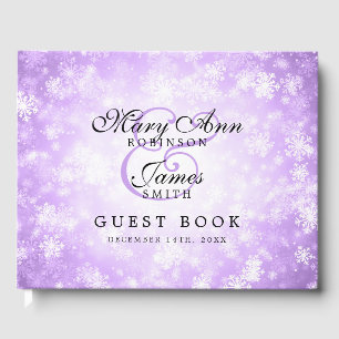 Livre d'or mariage Purple Winter Wonderland