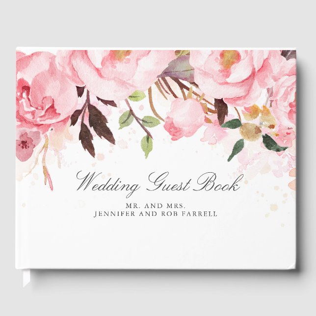 Livre D'or Mariage rose (Recto)