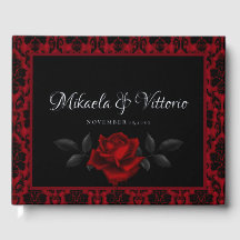 Mariage Rose gothique foncé