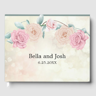 Livre D'or Mariage Rose romantique