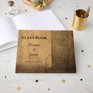 Livre D'or Mariage rustique de campagne en grange en bois wes