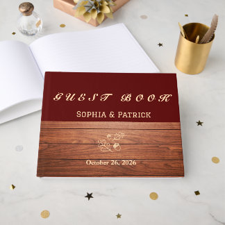 Livre D'or Mariage rustique élégant