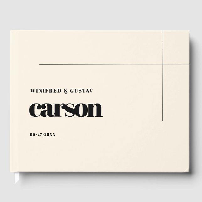 Livre D'or Mariage simple et chic (Recto)