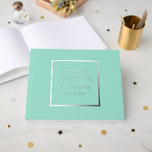 Livre D'or Mariage simple Stylisé Seafoam