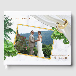 Livre D'or Mariage tropical romantique