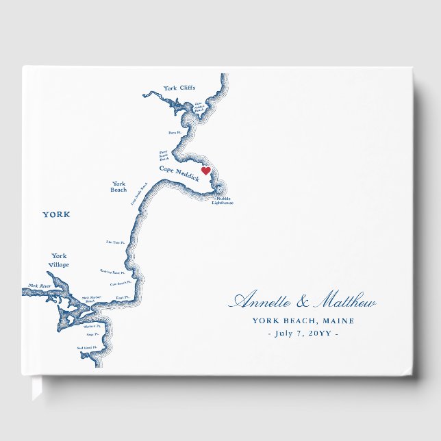 Livre D'or Mariage York Maine Cape Neddick (Recto)