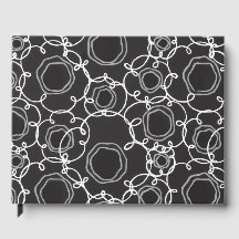 MATRICE FLORALE ABSTRAITE EN NOIR