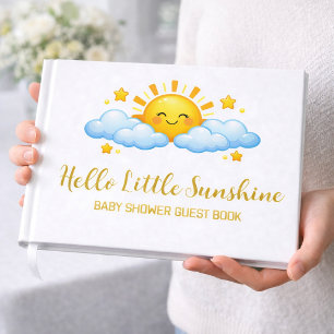Livre D'or Mémoire bébé soleil en feuille d'or